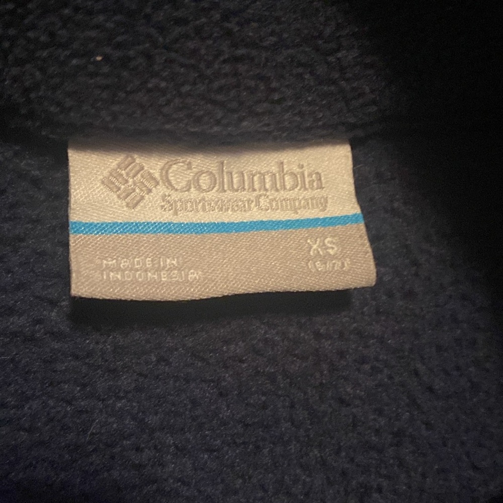Columbia Fleece Jacket Navy XS - Picture 3 of 8